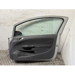 PORTA PORTIERA ANTERIORE DESTRO DX OPEL CORSA D 3P 06 15 GRIGIO USATO 93191127  B3093