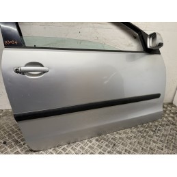 PORTA PORTIERA ANTERIORE DESTRA VOLKSWAGEN POLO 9N 3P 01 09 GRIGIO USATO 6Q3831056K  B3094