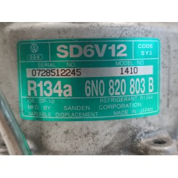 COMPRESSORE ARIA CONDIZIONATA CLIMA VOLKSWAGEN LUPO POLO 3 6N0820803B  A9288