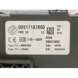 CENTRALINA FUSIBILI BODY COMPUTER FIAT GRANDE PUNTO 1.2B 00517187860  A9312