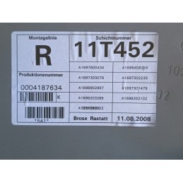 PANNELLO ALZACRISTALLI POSTERIORE DX MERCEDES CLASSE A W169 A1697301479  A9339