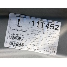 PANNELLO ALZACRISTALLI ANTERIORE SX MERCEDES CLASSE A W169 A1697202979  A9341
