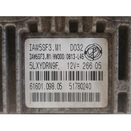 CENTRALINA MOTORE ECU FIAT GRANDE PUNTO 1.2B IAW5SF3.M1 HW300  A9314