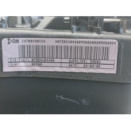 AIRBAG VOLANTE GUIDA LOGO BLU FIAT GRANDE PUNTO 07354104460  A9315