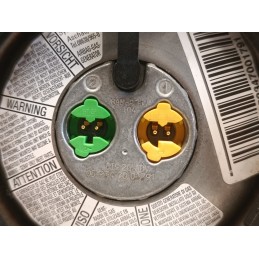 AIRBAG VOLANTE GUIDA LOGO BLU FIAT GRANDE PUNTO 07354104460  A9315