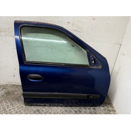 PORTA PORTIERA ANTERIORE DESTRA RENAULT CLIO 2 5P 1998 2012 BLU 7751472476  B3111