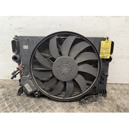 KIT RADIATORE ACQUA ELETTROVENTOLA MERCEDES CLASSE E W211 3.2D A2115003202 A2115001154  B3044