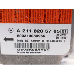 CENTRALINA AIRBAG MERCEDES CLASSE E W211 A2118205785 2002 2009 TEMIC  A9380