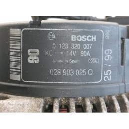ALTERNATORE 90A BOSCH VOLKSWAGEN POLO 3 6N 0123320007 028903025Q  A9400