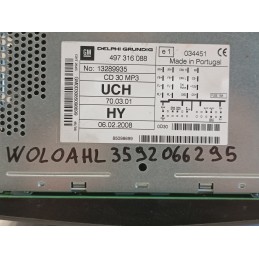 AUTORADIO STEREO CD MP3 ORIGINALE OPEL ASTRA H NERO 497316088  A9437