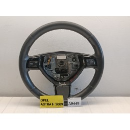 VOLANTE COMANDI MULTIFUNZIONE OPEL ASTRA H NERO PELLE 13251121  A9449