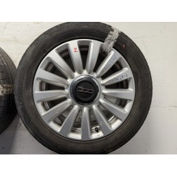 Set 4 cerchi in lega 16 Fiat 500L con gomme usate 205 55 R16 735585995  B3176