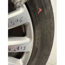 Set 4 cerchi in lega 16 Fiat 500L con gomme usate 205 55 R16 735585995  B3176