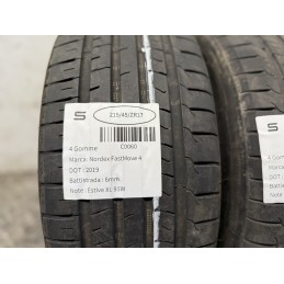 2 pneumatici usati Nordexx Fastmove 4 215 45 ZR17 91W XL estivi DOT 2019 6mm  C0060