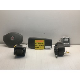 Kit airbag Fiat Panda 169 2 serie 2006 2012 logo rosso  A9509