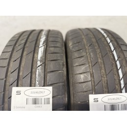 2 pneumatici usati 21545ZR17 91Y Ecsta Kumho estivi DOT 2019 battistrada 7 mm  C0063