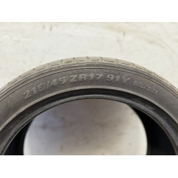 2 pneumatici usati 21545ZR17 91Y Ecsta Kumho estivi DOT 2019 battistrada 7 mm  C0063