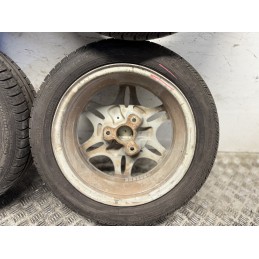 4 cerchi originali Smart 450 con gomme estive Fulda 145 175 R15  C0061