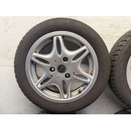 4 cerchi originali Smart 450 con gomme estive Fulda 145 175 R15  C0061