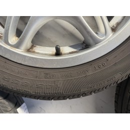 4 cerchi originali Smart 450 con gomme estive Fulda 145 175 R15  C0061