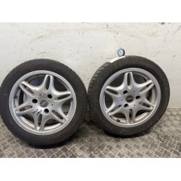 4 cerchi originali Smart 450 con gomme estive Fulda 145 175 R15  C0061