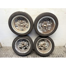 4 cerchi originali Smart 450 con gomme estive Fulda 145 175 R15  C0061