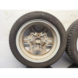 4 cerchi originali Smart 450 con gomme estive Fulda 145 175 R15  C0061