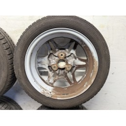 4 cerchi originali Smart 450 con gomme estive Fulda 145 175 R15  C0061