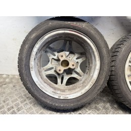 4 cerchi originali Smart 450 con gomme estive Fulda 145 175 R15  C0061