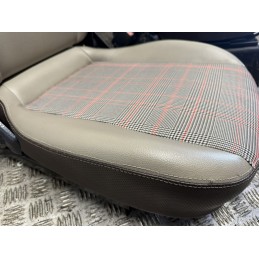 Coppia sedili Smart Fortwo 450 Tappezzeria Personalizzata pelle beige marrone  B3163