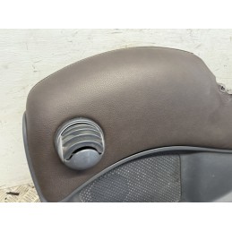 Coppia sedili Smart Fortwo 450 Tappezzeria Personalizzata pelle beige marrone  B3163