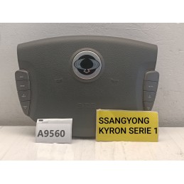 Airbag volante guida comandi Ssangyong Kyron 2005 2007 grigio scuro  A9560
