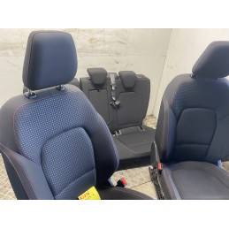 Tappezzeria completa Sedili Ford Focus 4 SW MK4 ST Line tessuto cuciture rosse  B2896