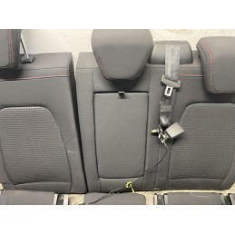 Tappezzeria completa Sedili Ford Focus 4 SW MK4 ST Line tessuto cuciture rosse  B2896