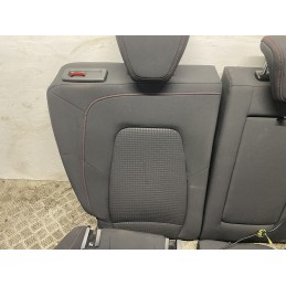Tappezzeria completa Sedili Ford Focus 4 SW MK4 ST Line tessuto cuciture rosse  B2896