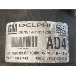 Compressore aria condizionata clima Opel astra H 1.7D 401351739  A9593