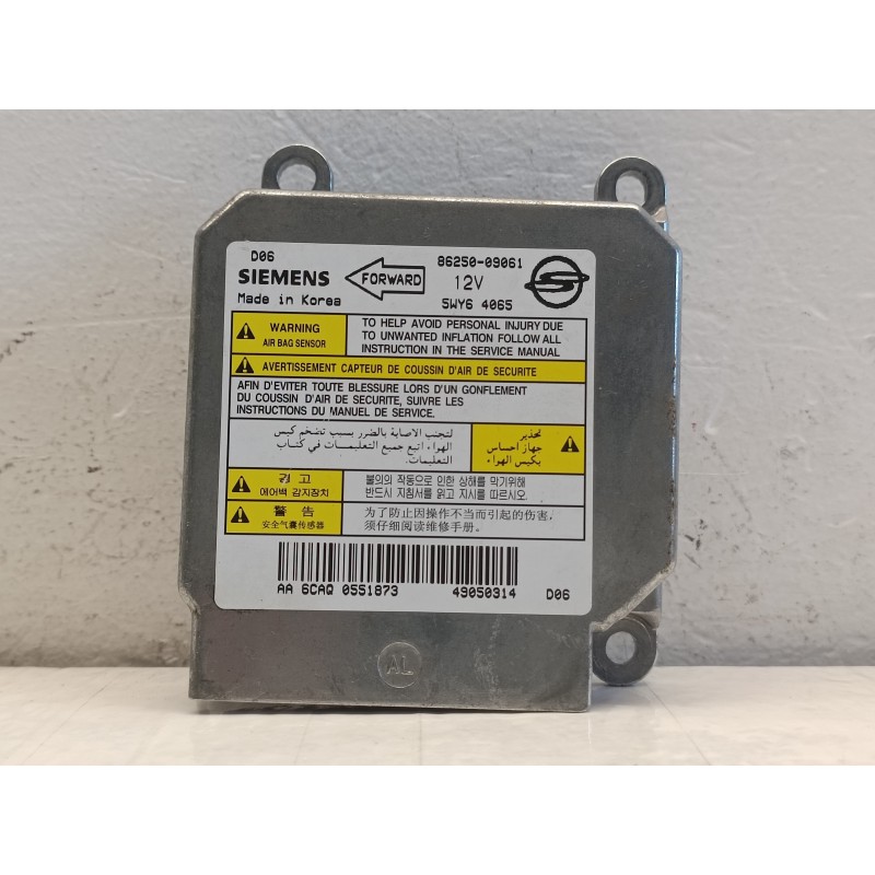 Centralina comando airbag Ssangyong Kyron 8625009061 2005 2016 A9598 Centralina comando airbag Ssangyong Kyron 8625009061 2005 2016 A9598