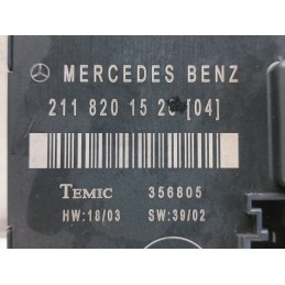 Centralina porta posteriore sinistra Mercedes classe E W211 2118201526  A9613