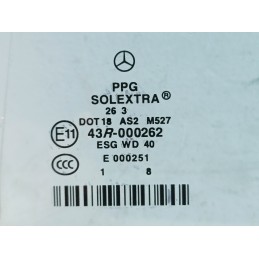 Vetro fisso porta posteriore sinistro blu Mercedes Classe E W211 berlina  A9637