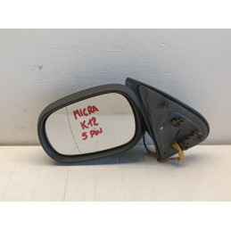 Specchietto retrovisore sinistro elettrico Nissan Micra K12 5Pin nero  A9649