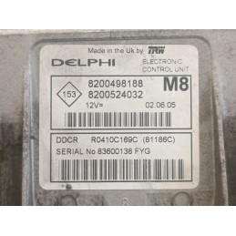 Centralina motore Delphi Nissan Micra K12 1.5D K9K 8200498188 8200524032  A9687