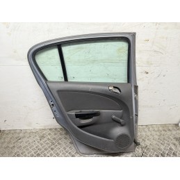 Porta posteriore sinistra Opel Corsa D grigio chiaro usata 93189342 completa  B3276