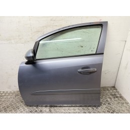 Porta anteriore sinistra Opel Corsa D grigio chiaro usata 93189328 completa  B3278
