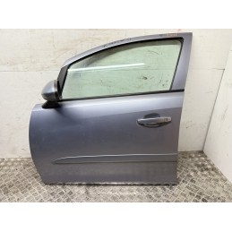 Porta anteriore sinistra Opel Corsa D grigio chiaro usata 93189328 completa  B3278