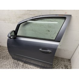 Porta anteriore sinistra Opel Corsa D grigio chiaro usata 93189328 completa  B3278