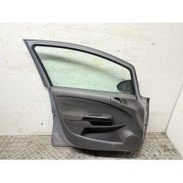 Porta anteriore sinistra Opel Corsa D grigio chiaro usata 93189328 completa  B3278