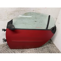 Porta anteriore sinistra Smart Fortwo 450 rossa usata completa alzavetro  B3322
