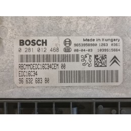 Centralina motore Citroen Xsara Picasso 9HX 1.6D 9663268380 0281012468  A9768