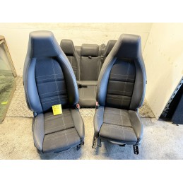Tappezzeria Mercedes Classe A W176 mista pelle tessuto ricami bianco sport  B3347