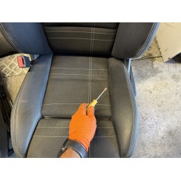 Tappezzeria Mercedes Classe A W176 mista pelle tessuto ricami bianco sport  B3347